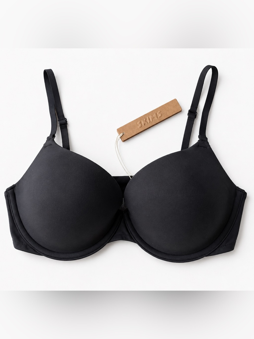 SKIMS Black Smooth T-Shirt Bra 36C